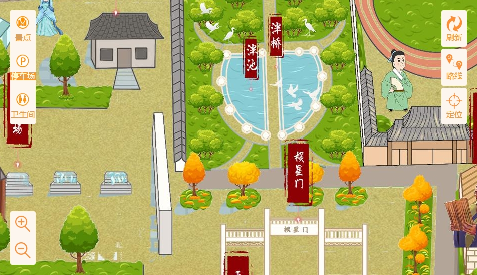 江孜手绘地图景区语音讲解导览系统：智慧景区建设的基石